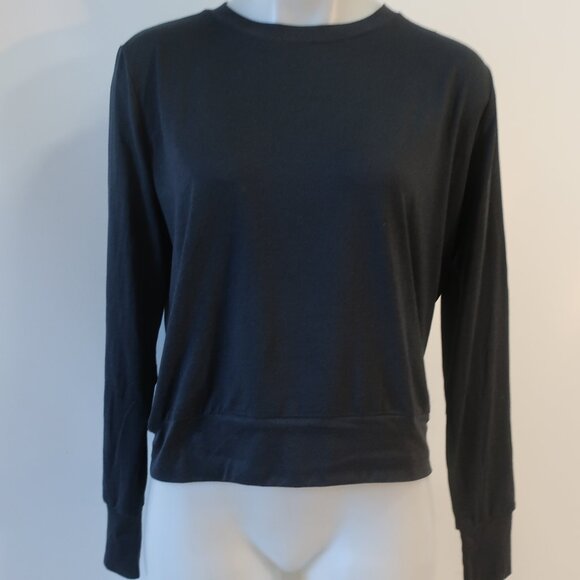 Womens Vuori Black Long Sleeve Daydream Crew Neck Activewear Top M - Picture 7 of 12